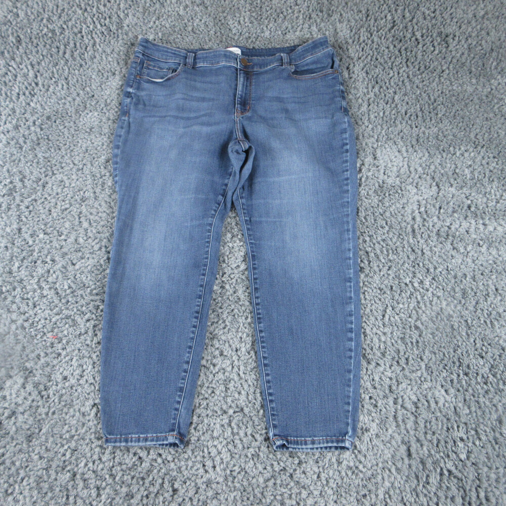 Lane Bryant Jeans Womens 20 Blue Denim Mid Rise Skinny Signature Fit 39x26*